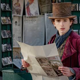 Timothée Chalamet in Wonka - a film best experienced at Cineworld 4DX