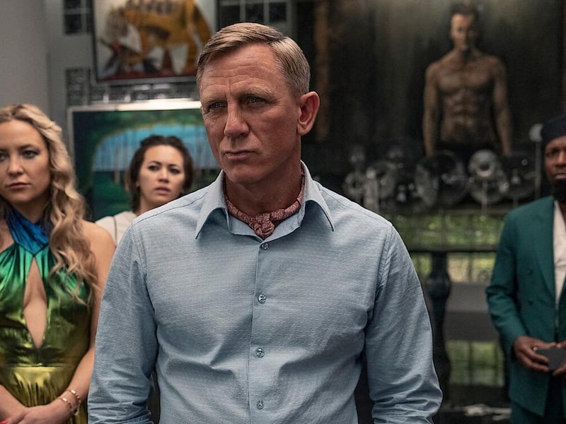 The second Knives Out instalment sees Daniel Craig return as detective Benoit Blanc in this hilarious murder mystery.