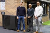 The Energy Training Academy (ETA) is stepping up its bid to close what it likely to be a growing renewables skills gap. Pictured are Barry Sharp of Renewable Heat with ETA co-founders Mark Glasgow and Andrew Lamond.