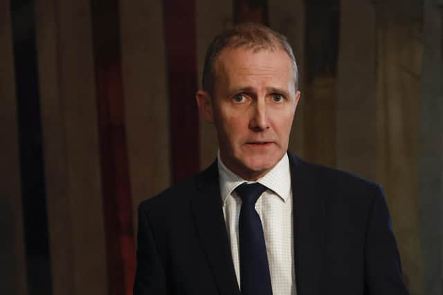 Health Secretary Michael Matheson leaves the chamber following First Minister's Questions at Scottish Parliament (Photo by Jeff J Mitchell/Getty Images)