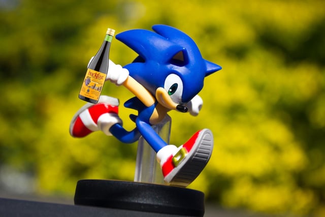Sonic the Hedgehog? More like Tonic the Seshhog... Buckfast is a well-known tonic wine in Scotland that's often just known by "tonic" - gotta go fast into those rounds!