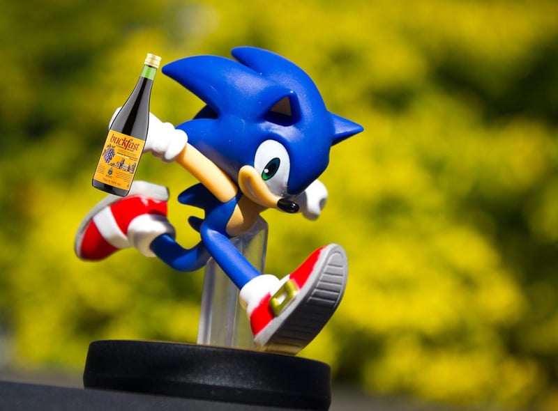 Sonic the Hedgehog? More like Tonic the Seshhog... Buckfast is a well-known tonic wine in Scotland that's often just known by "tonic" - gotta go fast into those rounds!