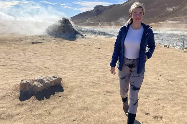 Luisa Hendry, 31, is a Scottish geologist who runs her own social media accounts educating followers on geology and rocks, particularly around Scotland (pic: Luisa Hendry)