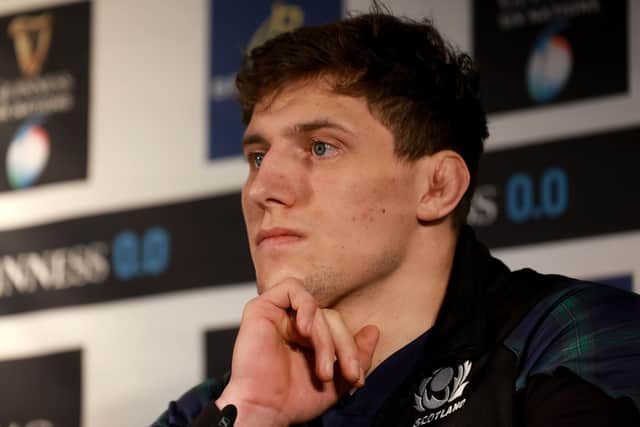 Scotland co-captain Rory Darge during the 2024 Guinness Men's Six Nations Launch at the Guinness Storehouse in Dublin. (Photo: Damien Eagers/PA Wire)