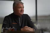 Paul Lawrie chats in the documentary at the Paul Lawrie Golf Centre on the outskirts of Aberdeen.