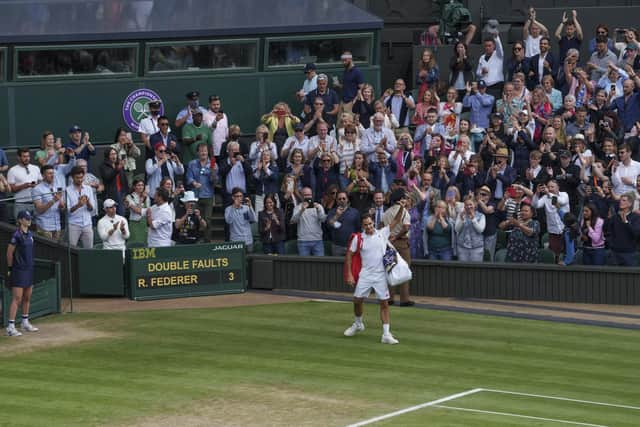 The king departs ... Roger Federer bids Centre Court farewell