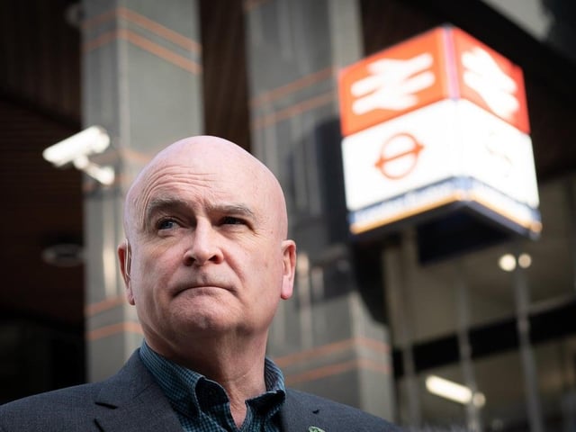 Mick Lynch, general secretary of the Rail, Maritime and Transport union (RMT)