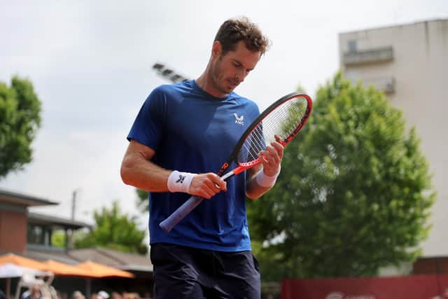 Andy Murray was beaten by Stan Wawrinka in the Bordeaux Challenger event. (Photo by ROMAIN PERROCHEAU/AFP via Getty Images)