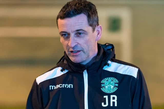 Hibs head coach Jack Ross.