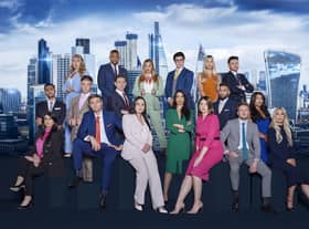 The Apprentice 2023 Candidates: (Front row seated left to right) Denisha Kaur Bharj, Joe Phillips, Megan Hornby, Shannon Martin, Kevin D'Arcy, Emma Browne, (middle row left to right) Avi Sharma, Bradley Johnson, Mark Moseley, Shazia Hussain, Sohail Chowdhary, Rochelle Anthony, (Back Row left to right) Marnie Swindells, Simba Rwambiwa, Dani Donovan, Gregory Ebbs, Victoria Goulbourne, and Reece Donnelly, the new candidates for this year's BBC One contest, The Apprentice.