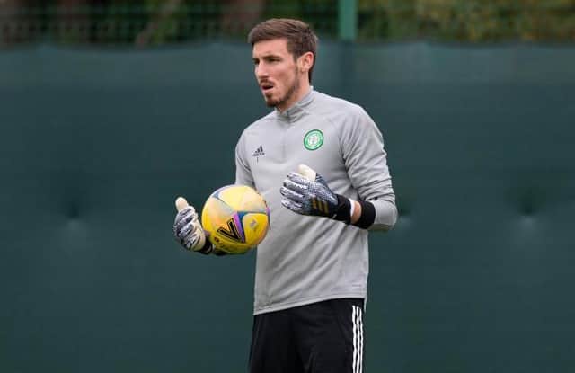 Vasilis Barkas has been out of the Celtic team but was first choice for Greece this afternoon.