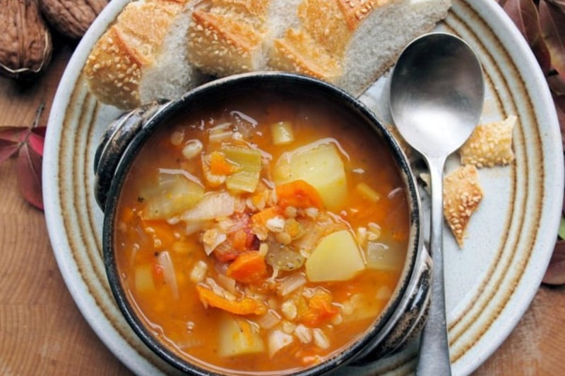 Scotch Broth is a type of soup that originates in Scotland. It includes beef or mutton, vegetables and a thick texture by using barley. The simple recipe brings out the best of the ingredients with a stock to create a satisfying broth that tastes great and fills up your belly fast.