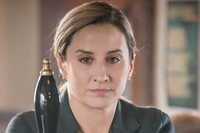Morven Christie detective Lisa Armstrong in The Bay. Picture: ITV/Jonny Birch/Shutterstock