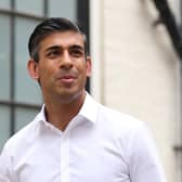 Rishi Sunak, former Chancellor of the Exchequer, leaves his home after launching his campaign to be the next leader of the Conservative Party