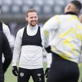 Stephen Kingsley will be part of a Hearts defence looking to spring a surprise on Celtic.