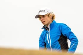 Blairgowrie 14-year-old Connor Graham won both his matches for Scotland at Woodhall Spa. Picture: Scottish Golf