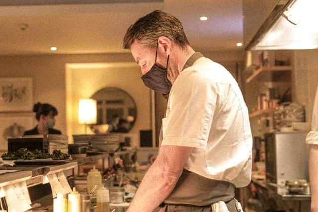 Darin Campbell in the kitchen at Cromlix