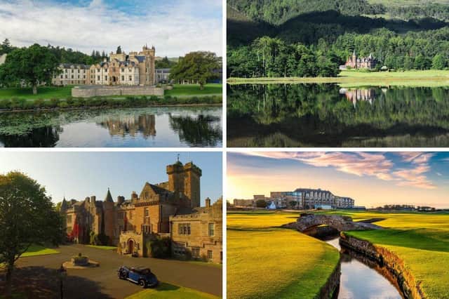 Four of Scotland's luxurious AA five star hotels.