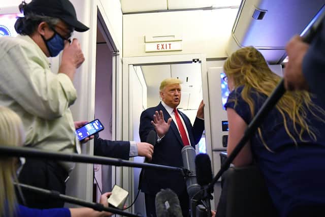 US military flights through Prestwick Airport have increased under President Donald Trump (Picture: Mandel Ngan/AFP via Getty Images)