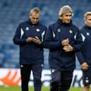 Real Betis manager Manuel Pellegrini during a training session at Ibrox on Wednesday. (Photo by Alan Harvey / SNS Group)