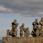 A memorial to the 'Black Friday' fishing disaster at Eyemouth, with this commemoration of the fisherman and their families found at the nearby village of Cove, which also lost men to the sea on October 14 1881. PIC.www.geograph.org /Walter Baxter.