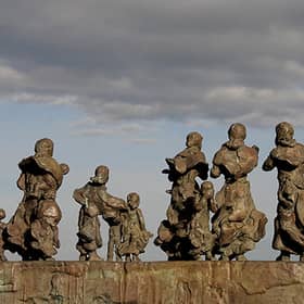 A memorial to the 'Black Friday' fishing disaster at Eyemouth, with this commemoration of the fisherman and their families found at the nearby village of Cove, which also lost men to the sea on October 14 1881. PIC.www.geograph.org /Walter Baxter.