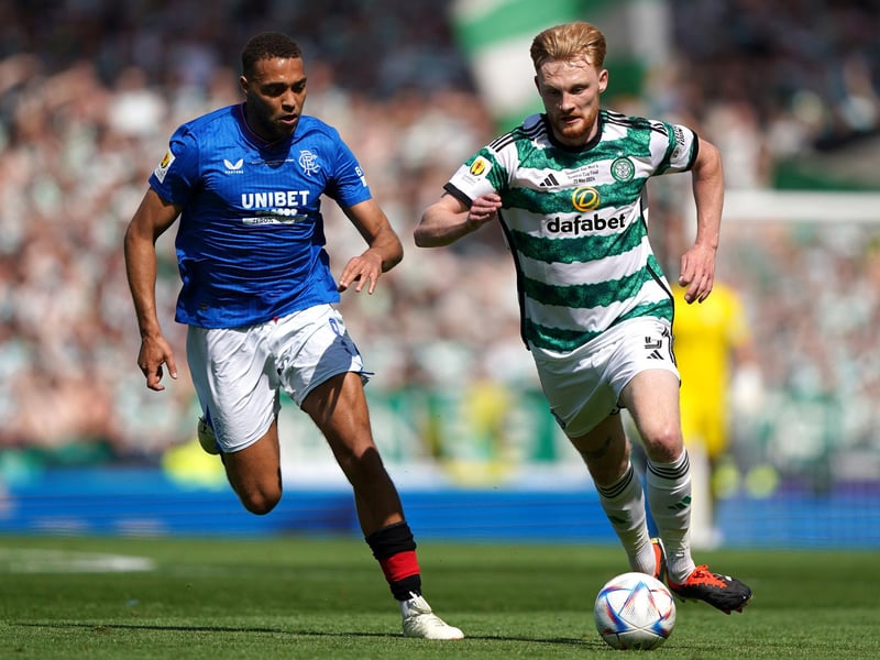 What a season this man has had. Like Carter-Vickers, was largely able to quell Rangers' moments of pressure and went on a lung-bursting run forward in the first half to emphasise his soaring confidence levels. Looks more and more the part in this Celtic team right now. 7