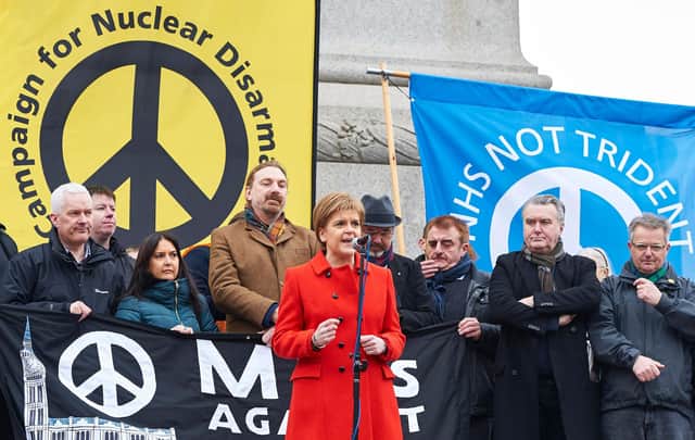 Nicola Sturgeon has made her opposition to nuclear weapons clear but the question is more complicated than it appears (Picture: Niklas Halle'n/AFP via Getty Images)