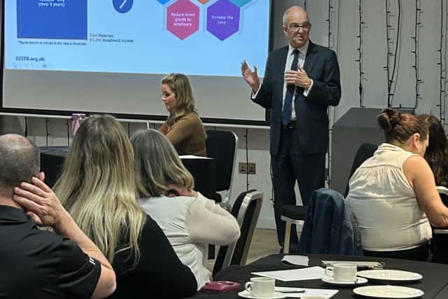 ECITB CEO Andrew Hockey talking to industry partners at one of the strategy consultation workshops