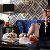 Scotland's First Minister Nicola Sturgeon visits Buchanan Street Residential Children's Home in Coatbridge, to mark Care Experienced Week, east of Glasgow on October 24, 2022. (Photo by Andrew Milligan / POOL / AFP) (Photo by ANDREW MILLIGAN/POOL/AFP via Getty Images)