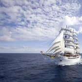 The Sea Cloud II at sail