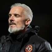 Jim Goodwin endured an uncomfortable first outing as Dundee United manager against former club Aberdeen  (Photo by Mark Scates / SNS Group)