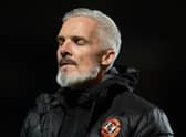 Jim Goodwin endured an uncomfortable first outing as Dundee United manager against former club Aberdeen  (Photo by Mark Scates / SNS Group)