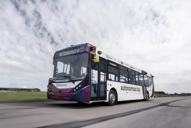 The buses will travel over the Forth Road Bridge and on the hard shoulders of motorways. Picture: ADL