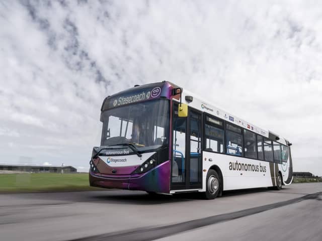The buses will travel over the Forth Road Bridge and on the hard shoulders of motorways. Picture: ADL