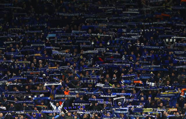 Over 40,000 Atalanta fans travelled to the San Siro for the Champions League match with Valencia last month.