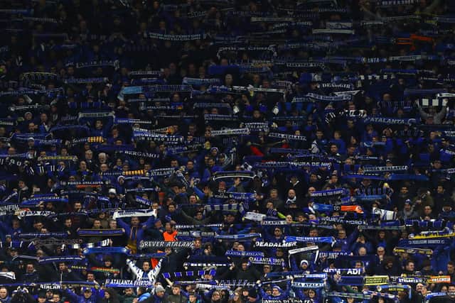 Over 40,000 Atalanta fans travelled to the San Siro for the Champions League match with Valencia last month.
