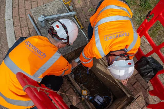 Openreach, the separate network arm of BT, said it has now reached more than six million homes and businesses across the UK with ultrafast full fibre - around 480,000 of them in Scotland.