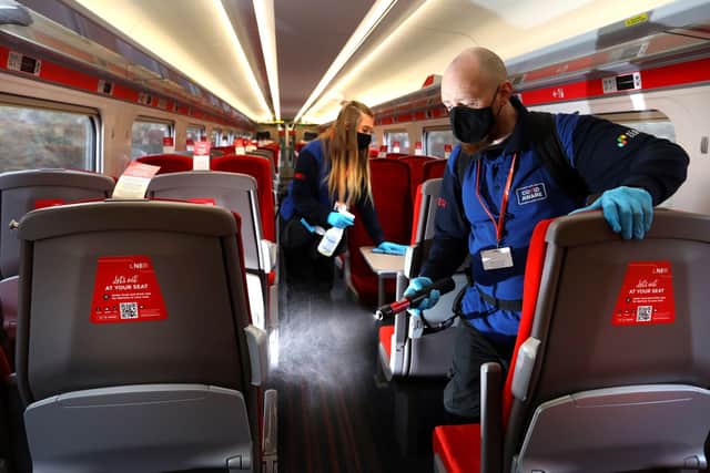 LNER said it would maintain its "enhanced cleaning programme" while reviewing distancing between passengers aboard trains. Picture: LNER
