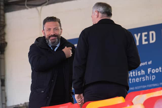 Former Aberdeen manager Derek McInnes made a quick return to his old stomping ground in TV pundit role (Photo by Ross Parker / SNS Group)