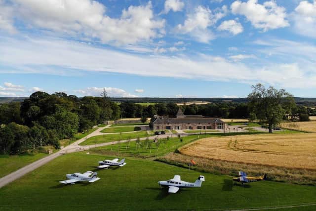Newhall Mains has a private airfield with 630m landing strip allows guests to fly in on privately-chartered or privately-owned light aircraft or transfer from Inverness airport. Tailor-made scenic flights in partnership with the local flight school can also be arranged.