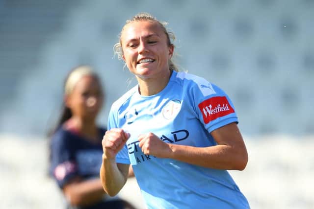 Claire Emslie in action for Melbourne City.