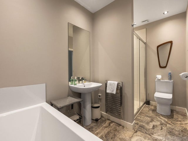 One of the three bathrooms.