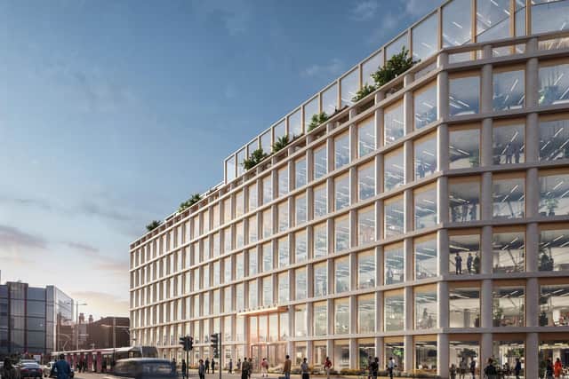An image showing how the Rosebery, Haymarket office development will look when completed.