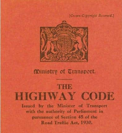 The first Highway Code in 1931 included advice to horse-drawn vehicle drivers on how to hold their whip to show which way they were turning. (Picture: UK Department for Transport)