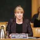 Shona Robison, unlike previous Finance Secretaries, does not appear to have much grasp on her brief (Picture: Andrew Cowan/pool/Getty Images)