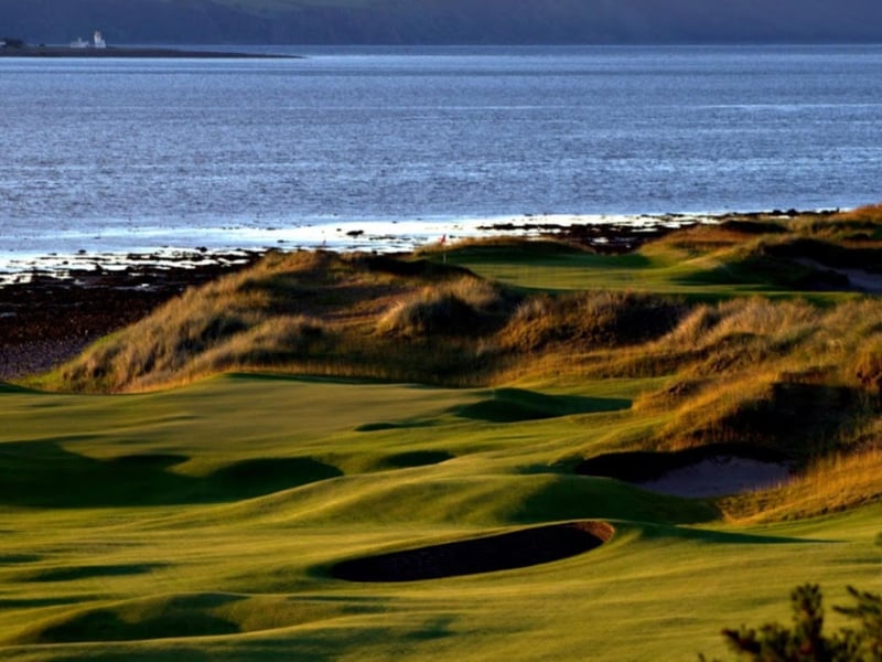 Located near Inverness overlooking the Moray Firth, Castle Stuart Golf Links is the ninth best course in Scotland. The Highland landmarks of Kessock Bridge, Chanonry Lighthouse, Fort George and Castle Stuart itself are all visible from the course, making for a round of golf soaked in Scottish history.
