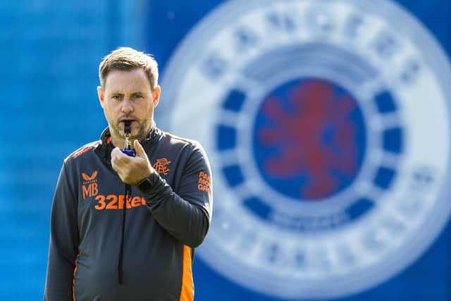 Graeme Souness feels Rangers manager Michael Beale (pictured) cannot afford a defeat to Celtic on Sunday after being thrashed by PSV in the Champions League play-off. (Photo by Rob Casey / SNS Group)