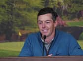Rory McIlroy speaks to the media in the build up to the 86th edition of The Masters. Picture: Augusta National Golf Club