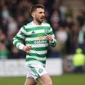 Celtic's Greg Taylor during a cinch Premiership match against Ross County.